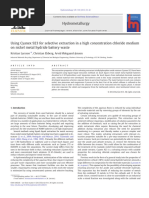 Using Cyanex 923 For Selective Extraction in A High Concentration Chloride Medium-Larson