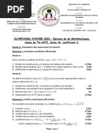 MATHS TD Janvier 2023 Olymp