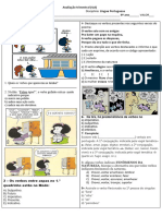 Prova 6º Ano - VERBOS-CONJUNÇÕES