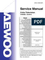 Service Manual: Color Television