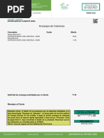 Encargos de Cobranza: Conceptos Monto Cuota