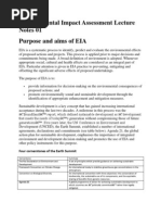 Environmental Impact Assessment Lecture Notes 01