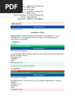 Unidad 1 Actividad 1 Verdadero o Falso - Filosofia