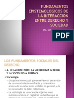 Fundamentos Epistemologicos de La Interaccion Entre Derecho y