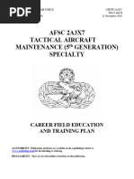 AFSC 2A3X7 TACTICAL AIRCRAFT MAINTENANCE (5th GENERATION) SPECIALTY