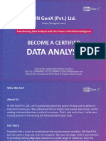 Certified Data Analyst - Ain GenX (PVT.) Ltd.