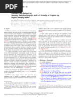 Density, Relative Density, and API Gravity of Liquids by Digital Density Meter