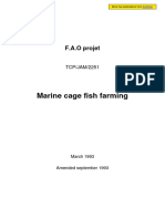 Marine Cage Fish Farming