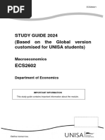 ECS2602 - STUDY GUIDE 2024 - Global Edition - Customised Version