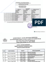 Jadwal Asesmen Madrasah