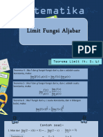 Limit Fungsi Aljabar (Teirema 4,5,6 Dan Limit Tak Hingga)