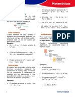 Contenido - Actividad (9) Algebra