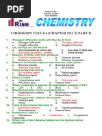 Chemistry Test # 4