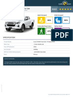 Euroncap 2022 Isuzu D Max Crew Cab Datasheet