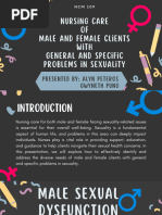 Nursing Care of Male and Female Clients With General and Specific Problems in Sexuality