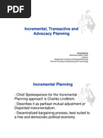 Incremental Trans Active Advocacy Planning