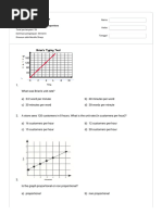 Grade 7 Post Test Ratios and Proportions - Quizizz