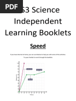 KS3 Year 7 Science Independent Learning Booklets Speed