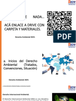 Inicios Del Derecho Ambiental (Tratados, Convenciones, Situación)