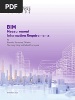 BIM Measurement Information Requirements by Quantity Surveying Division