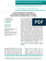 Effectiveness of The Drug L-Montus (Montelukast) in The Treatment of Bronchial Asthma