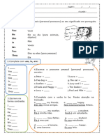 Combo Verb To Be Present Simple