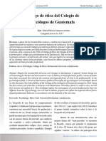 Codigo de Etica Del Colegio de Psicologos de Guate