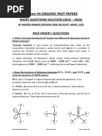 Pastpaper InOrganicChemistry SQs Solved 6th Sem (2014-24) - by Haseeb Ahmad (Revised Edition)