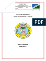 5.plan de Area Matematicas