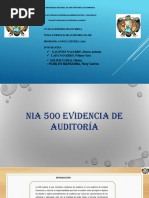 Evidencia de Auditoría Nia 500