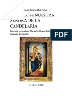 Cantoral Solemne Eucaristia Presentación Del Señor - Solemnidad Señora de La Candelaria