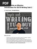 How To Write An Effective Introduction For IELTS Writing Task 2