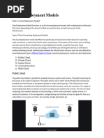 Cloud Deployment Models