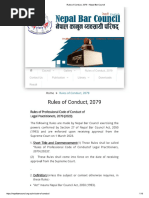 Bar Council Rules of Conduct, 2079 - 240228 - 153652