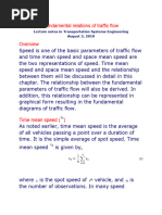 Space Mean Speed Calculation