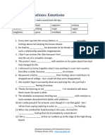 Worksheet - Collocations Emotions