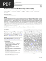 Psychometric Validation of The Autism Impact Measure (AIM)