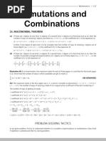 5.permutation and CombinationPROBLEM SOLVING TACTICSFormulae Sheet