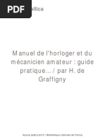 Manuel de L'horloger Et Du (... ) Graffigny Henry Bpt6k64750n