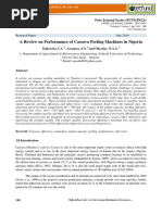 1471516600a Review On Performance of Cassava Peeling Machines in Nigeria