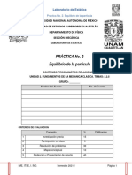 P2 - OnLine - Equilibrio de La Partícula