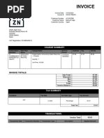 Dazn Invoice