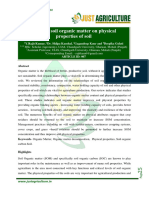 Effect of Soil Organic Matter On Physical Properties of Soil