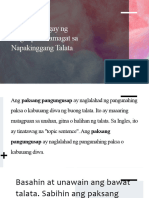 Nakapagbibigay NG Angkop Na Pamagat Sa Napakinggang Talata