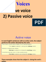 Active and Passive Voice