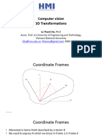 Computer Vision - 3D Transformations