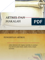 Artikel Dan Makalah