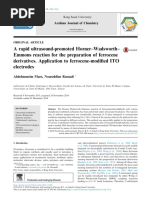 A Rapid Ultrasound Promoted Horner Wadsworth Emmons Reaction 2019 Arabian Jo
