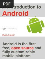 An Introduction To: Android