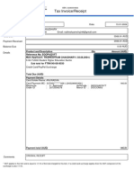 Visa Fee InvoiceReceipt